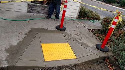 ada ramps curb parking concrete lot pros